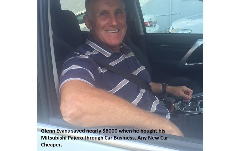Glenn Evans saved nearly $6000 on his Mitsubishi Pajero through Car Business.